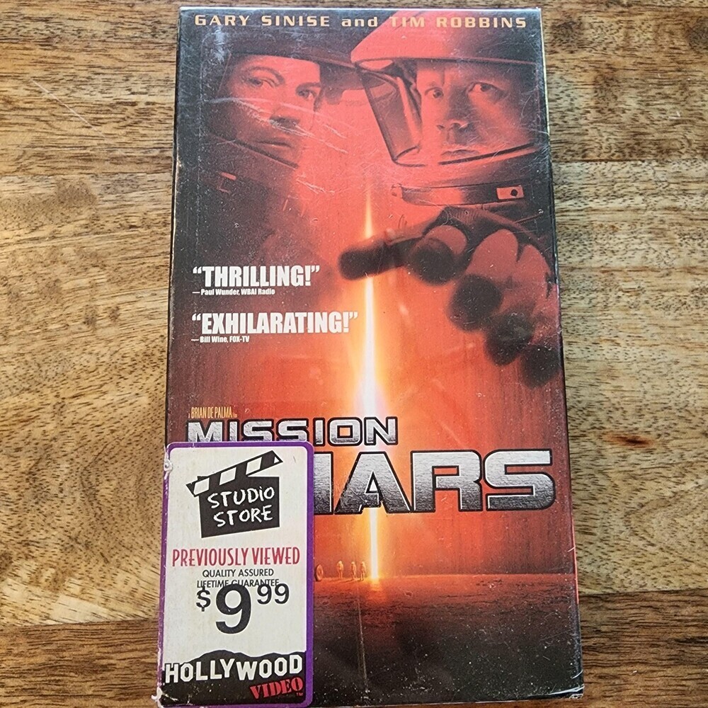 Mission To Mars VHS 2000 Sci-Fi Adventure Gary Sinise Tim Robbins Touchstone